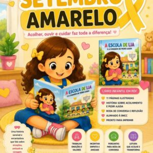 livro infantil setembro amarelo pdf, história setembro amarelo educação infantil, história setembro amarelo ensino fundamental, livro setembro amarelo para imprimir, história sobre emoções infantil, história infantil sobre sentimentos, história acolhimento educação infantil, história empatia educação infantil, história amizade educação infantil, setembro amarelo educação infantil, atividade setembro amarelo educação infantil, projeto setembro amarelo educação infantil, projeto setembro amarelo ensino fundamental, sequência didática setembro amarelo, leitura setembro amarelo infantil, contação de história setembro amarelo, recursos pedagógicos setembro amarelo, material setembro amarelo pdf, atividade emoções educação infantil, atividade sentimentos educação infantil, atividade socioemocional educação infantil, educação emocional infantil, competências socioemocionais bncc, atividades bncc educação infantil, livro infantil pronto para imprimir, pdf educação infantil, material pedagógico educação infantil, atividades para roda de conversa, roda de conversa setembro amarelo, acolhimento escolar educação infantil, atividades de empatia para crianças, atividades de amizade educação infantil, projeto emoções educação infantil, livro ilustrado infantil pdf, história para trabalhar emoções na escola, setembro amarelo na escola, atividades para setembro amarelo 1º ano, atividades para setembro amarelo 2º ano, atividades para setembro amarelo 3º ano, atividades para setembro amarelo 4º ano, atividades para setembro amarelo 5º ano, história setembro amarelo educação infantil pdf, livro infantil sobre pedir ajuda, história sobre coragem de pedir ajuda para crianças, atividade setembro amarelo pronta para imprimir, projeto emoções educação infantil bncc, livro infantil sobre acolhimento na escola, história para roda de conversa sobre sentimentos, atividade socioemocional pronta em pdf, livro infantil com perguntas para reflexão, material pedagógico setembro amarelo pronto para imprimir, A Escola de Lia: Um Livro Infantil para Trabalhar Emoções na Escola, Uma História Encantadora para Trabalhar Setembro Amarelo com Crianças, Livro Infantil sobre Acolhimento, Empatia e Coragem de Pedir Ajuda, Leitura Infantil para Setembro Amarelo – PDF Pronto para Imprimir, História Infantil que Trabalha Emoções e Empatia na Sala de Aula, História sobre Emoções para Roda de Conversa,